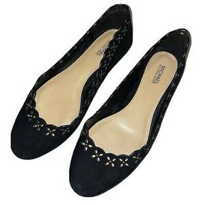 Michael Kors Black Cutout Flats